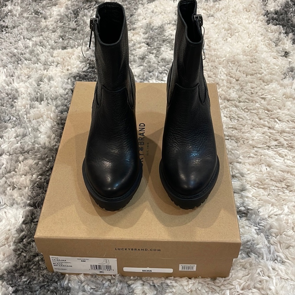 Black Lucky brand booties